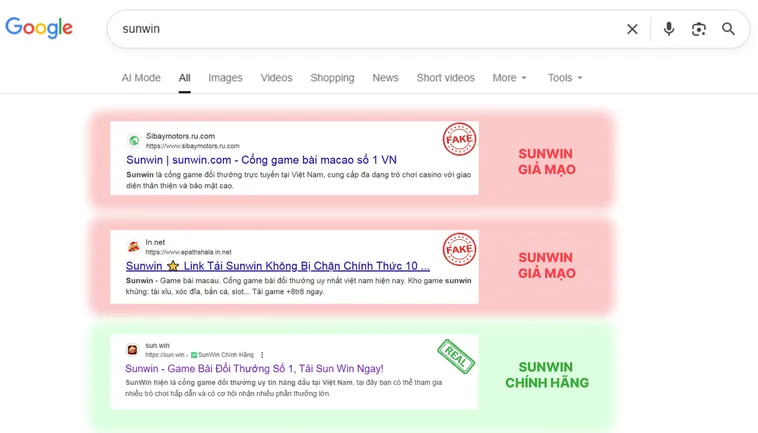 Làm Sao Để Biết Đâu Là Website SunWin Chính Hãng Hay Hàng Fake 3  Giao diện chuẩn của Sun.win được thiết kế chuyên nghiệp, khác biệt với các bản sao kém chất lượng.