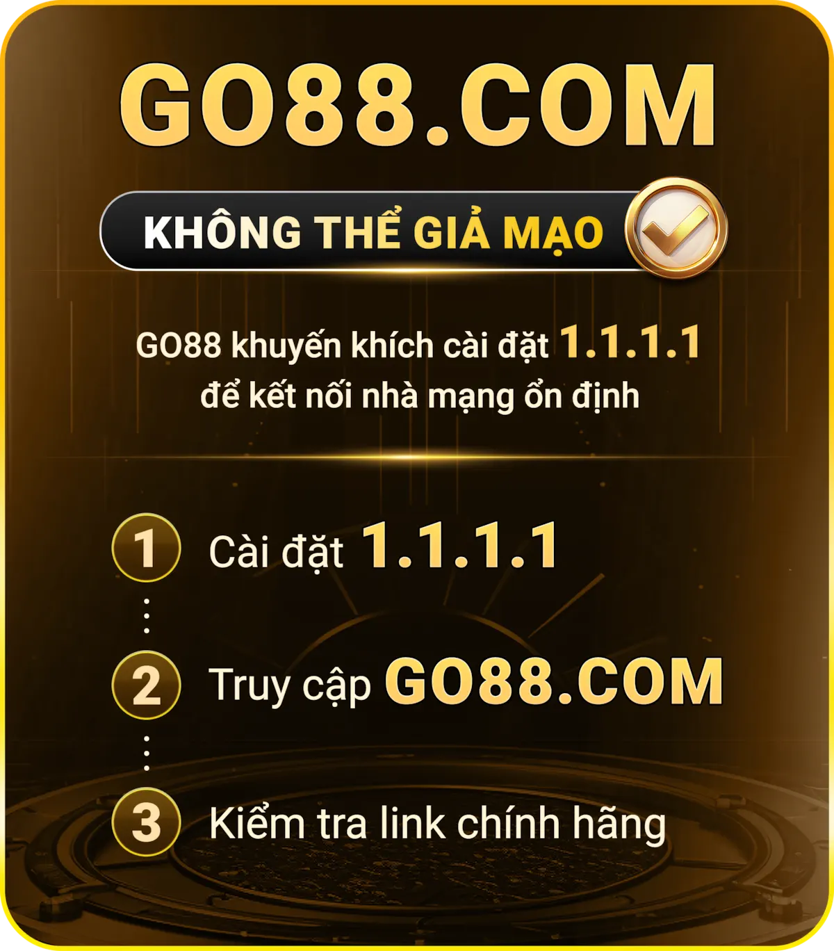 Giải pháp an toàn khi dùng 1.1.1.1 để truy cập Go88